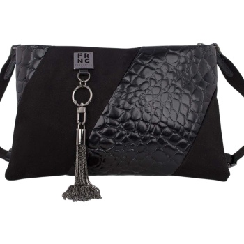 frnc francesco τσάντα γυναικεία ώμου-χειρός 5910 blk μαύρο