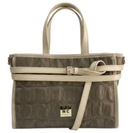 frnc francesco τσάντα γυναικεία χειρός-ώμου 6101 ele γκρί