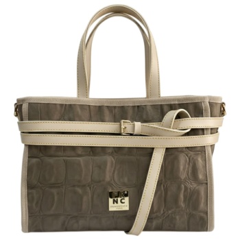 frnc francesco τσάντα γυναικεία χειρός-ώμου 6101 ele γκρί