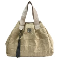 frnc francesco τσάντα γυναικεία χειρός-ώμου 6146 bg μπέζ