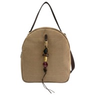 frnc francesco τσάντα γυναικεία πλάτης-backpack 5563 bg μπέζ