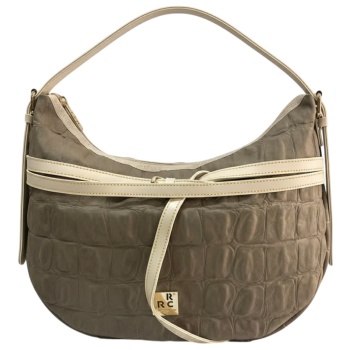 frnc francesco τσάντα γυναικεία ώμου 6103 ele γκρί