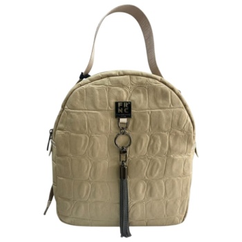 frnc francesco τσάντα γυναικεία πλάτης-backpack 6133 bg μπέζ