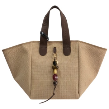 frnc francesco τσάντα γυναικεία ώμου 5565 bg μπέζ