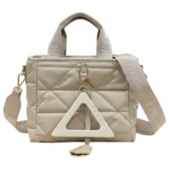 frnc francesco τσάντα γυναικεία χειρός-ώμου 4180 bg μπέζ