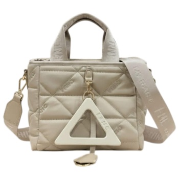 frnc francesco τσάντα γυναικεία χειρός-ώμου 4180 bg μπέζ