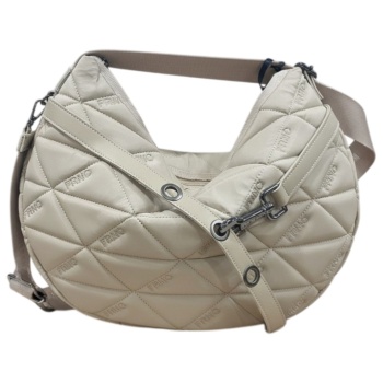 frnc francesco τσάντα γυναικεία ώμου 4170 bg μπέζ