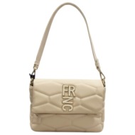 frnc francesco τσάντα γυναικεία ώμου 4942w ocr μπέζ