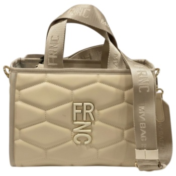 frnc francesco τσάντα γυναικεία χειρός-ώμου 4946w ocr μπέζ