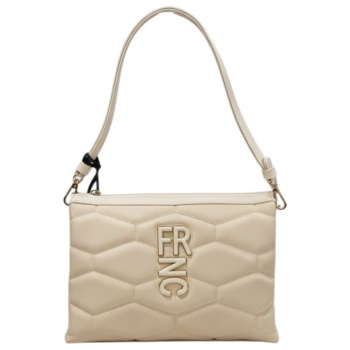 frnc francesco τσάντα γυναικεία χειρός-ώμου 4941w ocr μπέζ