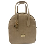 frnc francesco τσάντα γυναικεία πλάτης-backpack 5575 bg μπέζ