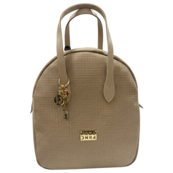frnc francesco τσάντα γυναικεία πλάτης-backpack 5575 bg μπέζ