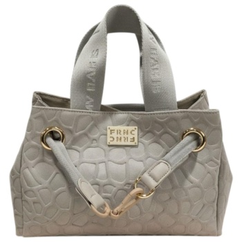 frnc francesco τσάντα γυναικεία ώμου-χιαστί 6190 ofw γκρί