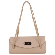 de raggi γυναικείες τσάντες ωμού champagne elegant shoulder 26128-1205 μπέζ