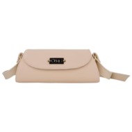 de raggi γυναικείες τσάντες ώμου drg signature bag 26525-1247 μπέζ