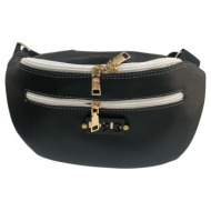 de raggi γυναικείες τσάντες belt bag 26524-1341 μαύρο