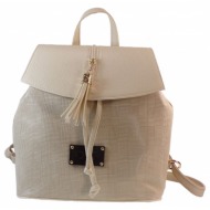 de raggi γυναικείες τσάντες – backpack 911016 μπεζ