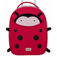 παιδική βαλίτσα happy sammies eco κοκκινο size 45 παιδική βαλίτσα