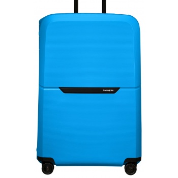 βαλίτσα 4 ρόδες magnum eco μπλε ανοιχτο size 81 βαλίτσα 4
