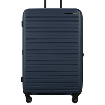 βαλίτσα 4 ρόδες restackd μπλε size 81exp βαλίτσα 4 ρόδες