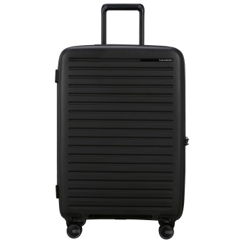 βαλίτσα 4 ρόδες restackd μαυρο size 68exp βαλίτσα 4 ρόδες