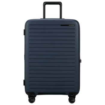 βαλίτσα 4 ρόδες restackd μπλε size 68exp βαλίτσα 4 ρόδες