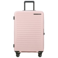 βαλίτσα 4 ρόδες restackd ροζ size 68exp βαλίτσα 4 ρόδες