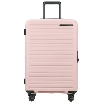βαλίτσα 4 ρόδες restackd ροζ size 68exp βαλίτσα 4 ρόδες