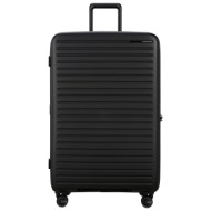 βαλίτσα 4 ρόδες restackd μαυρο size 81exp βαλίτσα 4 ρόδες