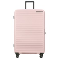 βαλίτσα 4 ρόδες restackd ροζ size 81exp βαλίτσα 4 ρόδες