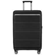 βαλίτσα 4 ρόδες paralux hs μαυρο size 75 βαλίτσα 4 ρόδες