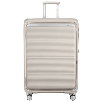 βαλίτσα 4 ρόδες paralux hs γκρι size 81 βαλίτσα 4 ρόδες