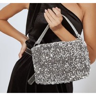 τσάντα ώμου με παγιέτες ...