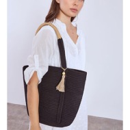 τσάντα θαλάσσης πλεκτή βαμβακερή sn1019.a600+1