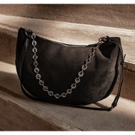 τσάντα ώμου με σουέντ όψη wt1019.a821+2