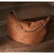 τσάντα ώμου με σουέντ ...