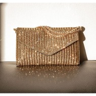 τσαντάκι φάκελος με strass wt1019.a701+2