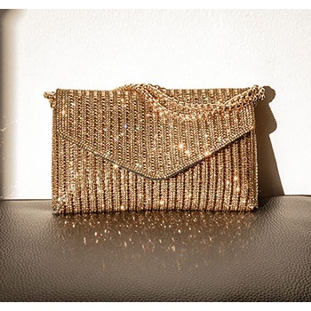 τσαντάκι φάκελος με strass wt1019.a701+2