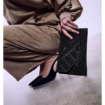 τσάντα φάκελος με πέρλες και strass sq1019.a300+2