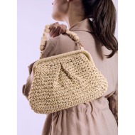 τσάντα clutch ψάθινη ...