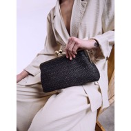 τσάντα clutch ψάθινη ...