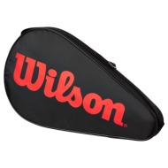 wilson padel cover wr8904301-black/infrared μαύρο