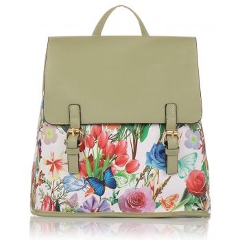 πράσινο flowers backpack