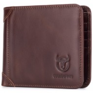 δερμάτινο πορτοφόλι bull captain qb-031 h καφέ
