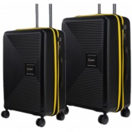 βαλίτσα trolley επεκτάσιμη anniversary cardinal (pp) μικρή μεσαία 2015 50/60 cm μαύρο