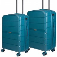 βαλίτσα trolley επεκτάσιμη elusive cardinal (pp) μικρή μεσαία 2016 50/60 cm πετρόλ