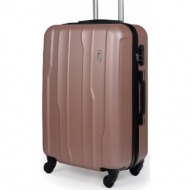 βαλίτσα trolley cardinal μεσαία 2012/60cm ροζ χρυσό