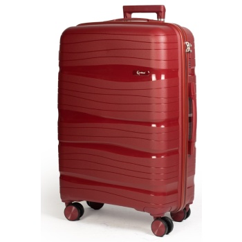 βαλίτσα trolley cardinal (pp) μεσαία 2014/60cm μπορντό σε προσφορά