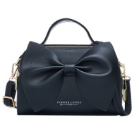 γυναικεία τσάντα χιαστί/χειρός pierre loues 514-28 μαύρο