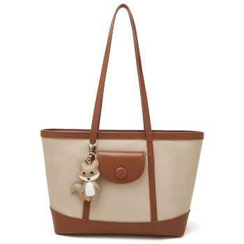 δερμάτινη γυναικεία τσάντα shopper `ωμου foxer 9151041f σε προσφορά